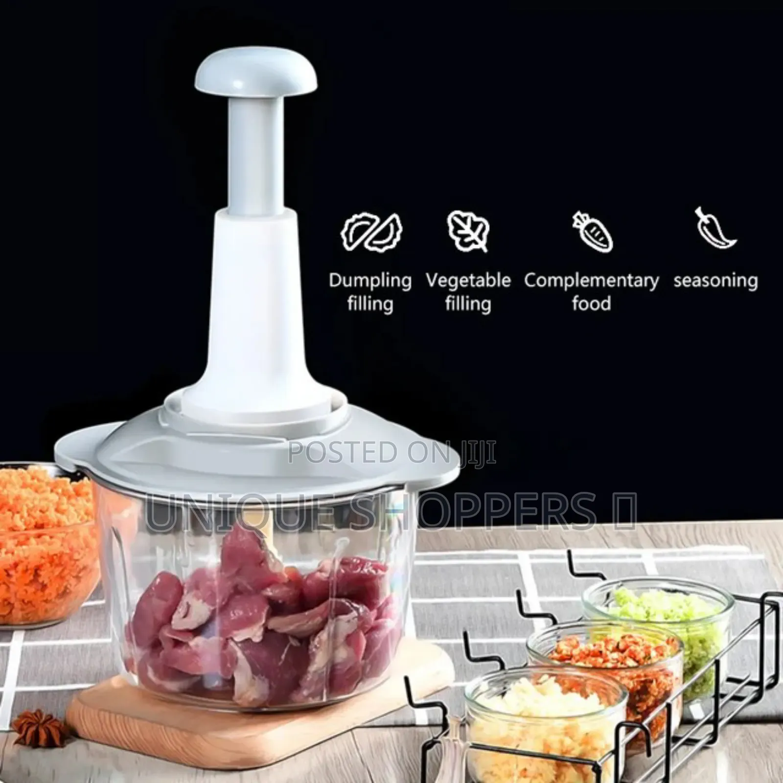 Quality *1.5l Manual Food Chopper, Speedy Chopper