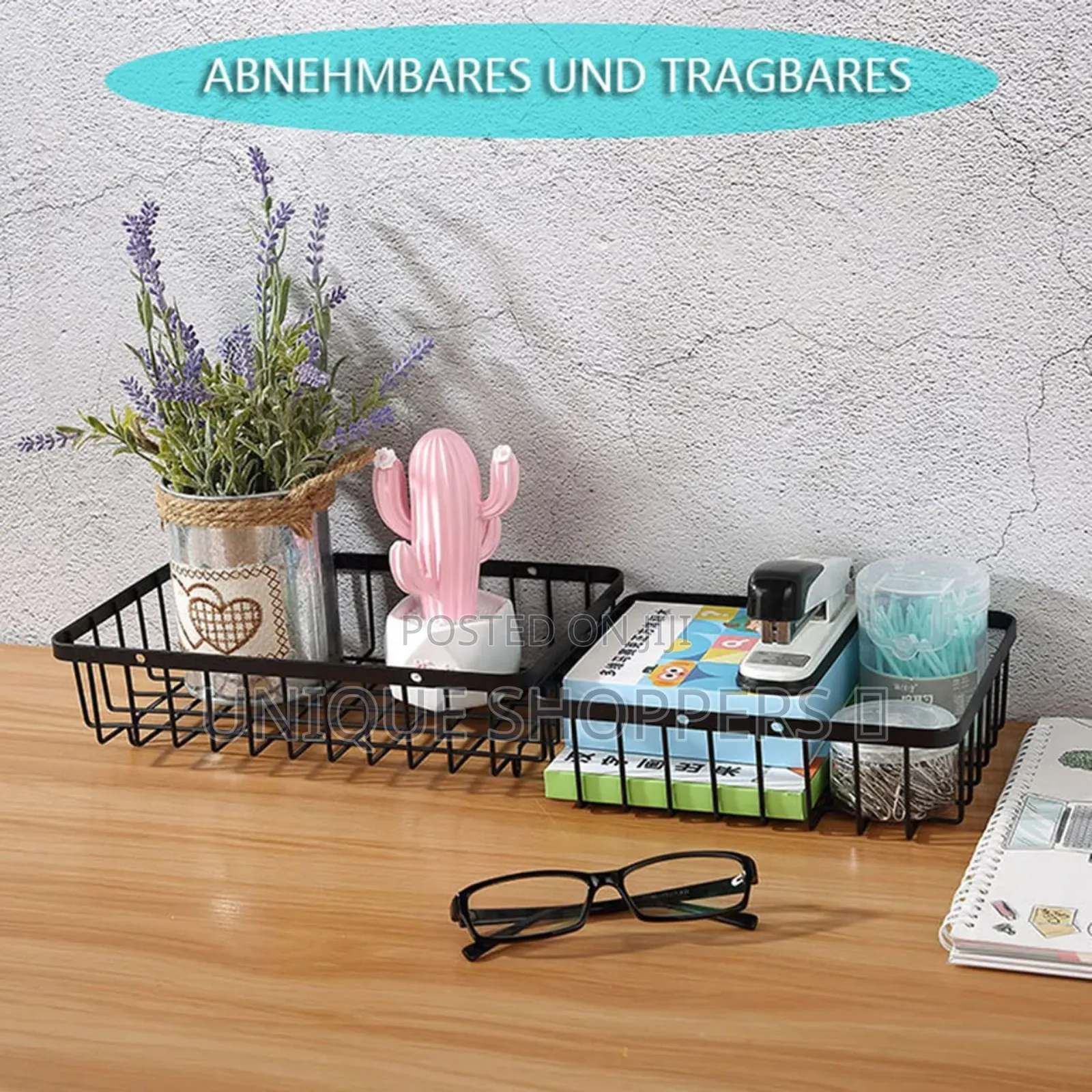 *2 Tier Black Metallic Fruit Rack With Wooden Handle Now Available