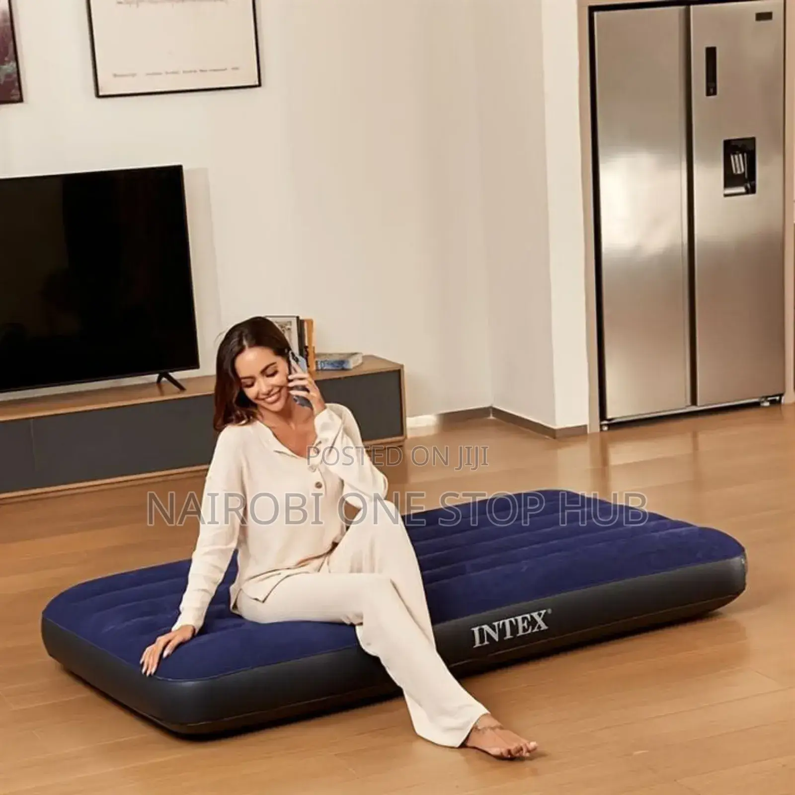 3*6 Intex Inflatable Mattress With Electric Air Pump