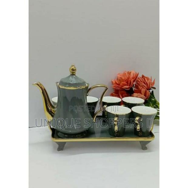 8pc Ceramic Coffee/Tea Set - thumbnail 2