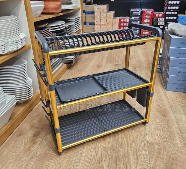 3 Tier Dish Drying Rack For Kitchen Counter. - main view