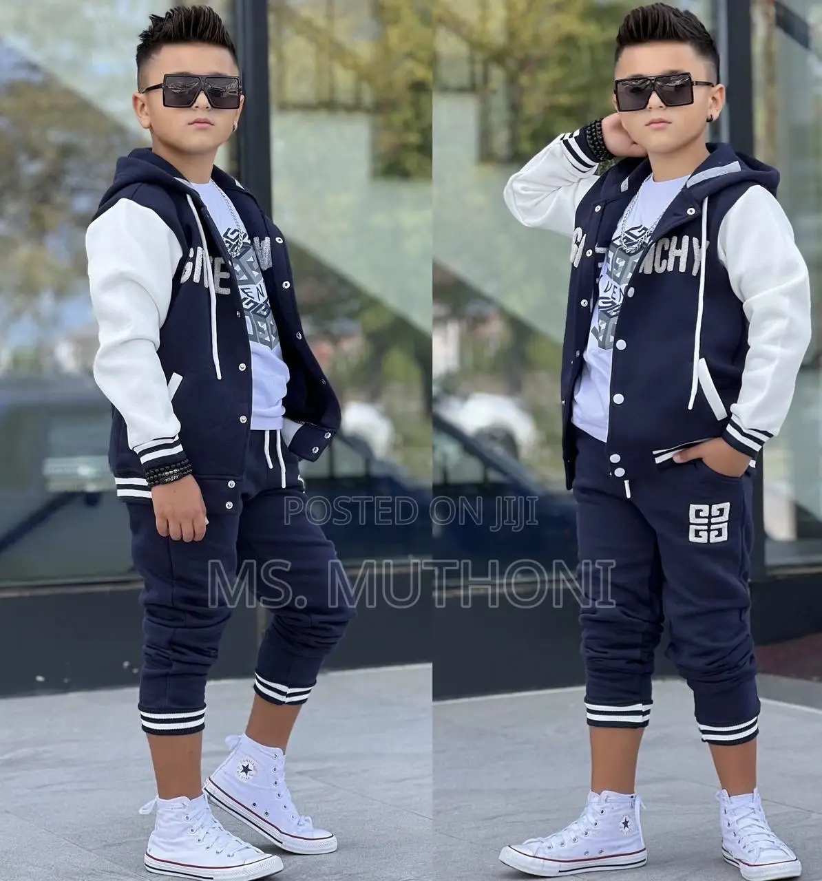 Heavy Material Givenchy 3 Piece Turkey Set Kids Tracksuits