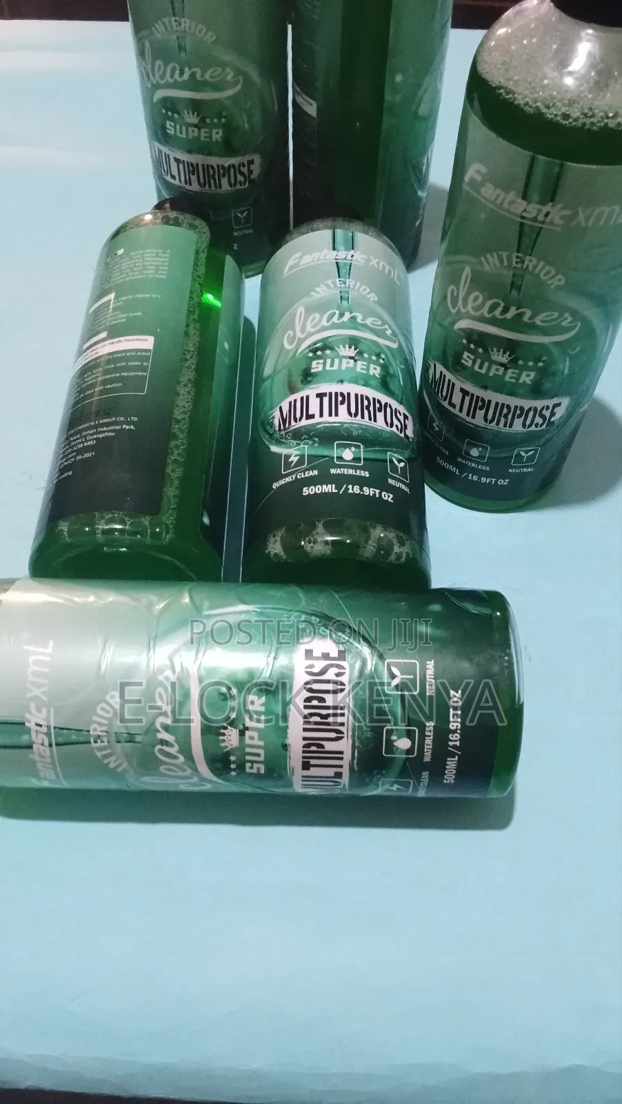 Decontaminating Waterless Car Interior Cleaner