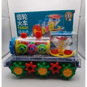 Transparent Train Battery Operated / 360 Rotate Gear