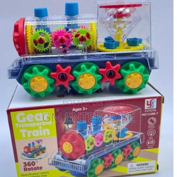Transparent Train Battery Operated / 360 Rotate Gear - thumbnail 2