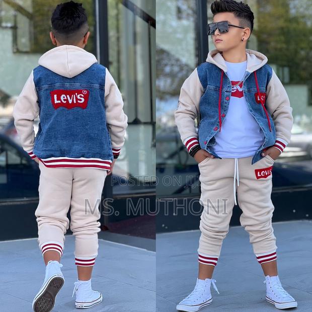 Levi’S Heavy Material 3 Pc Kids Trucksuit 3-12 Yrs - thumbnail 4