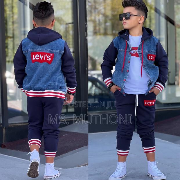 Levi’S Heavy Material 3 Pc Kids Trucksuit 3-12 Yrs - thumbnail 5