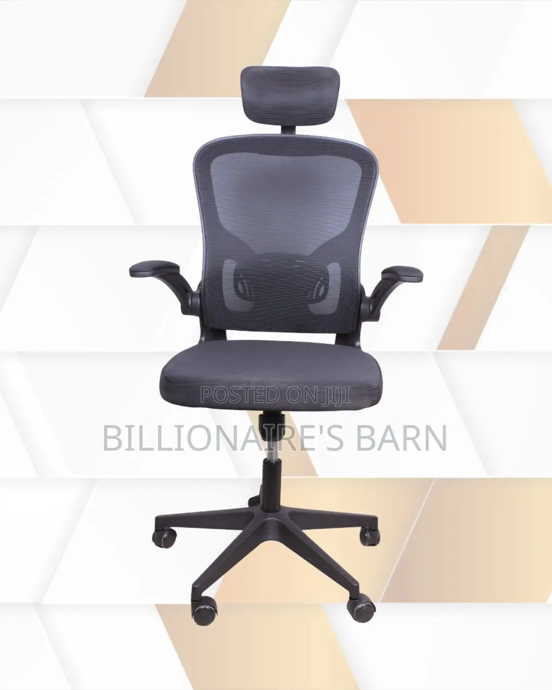 Grey Ergonomic Office Chair | High-Back Steel Frame