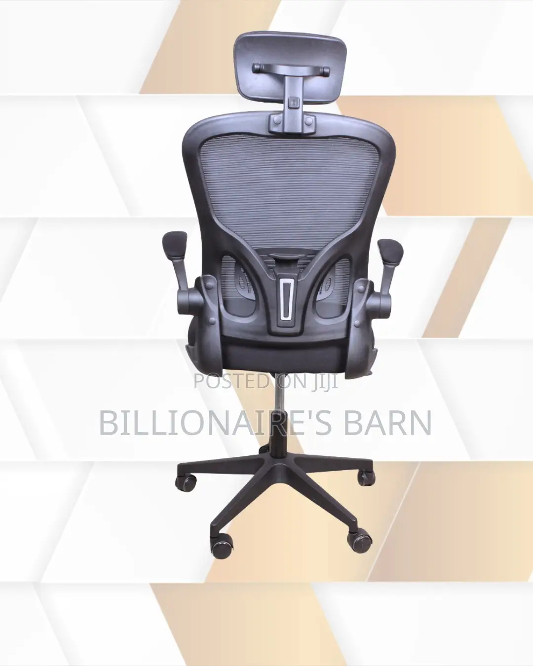 Grey Ergonomic Office Chair | High-Back Steel Frame