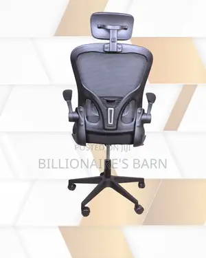Grey Ergonomic Office Chair | High-Back Steel Frame