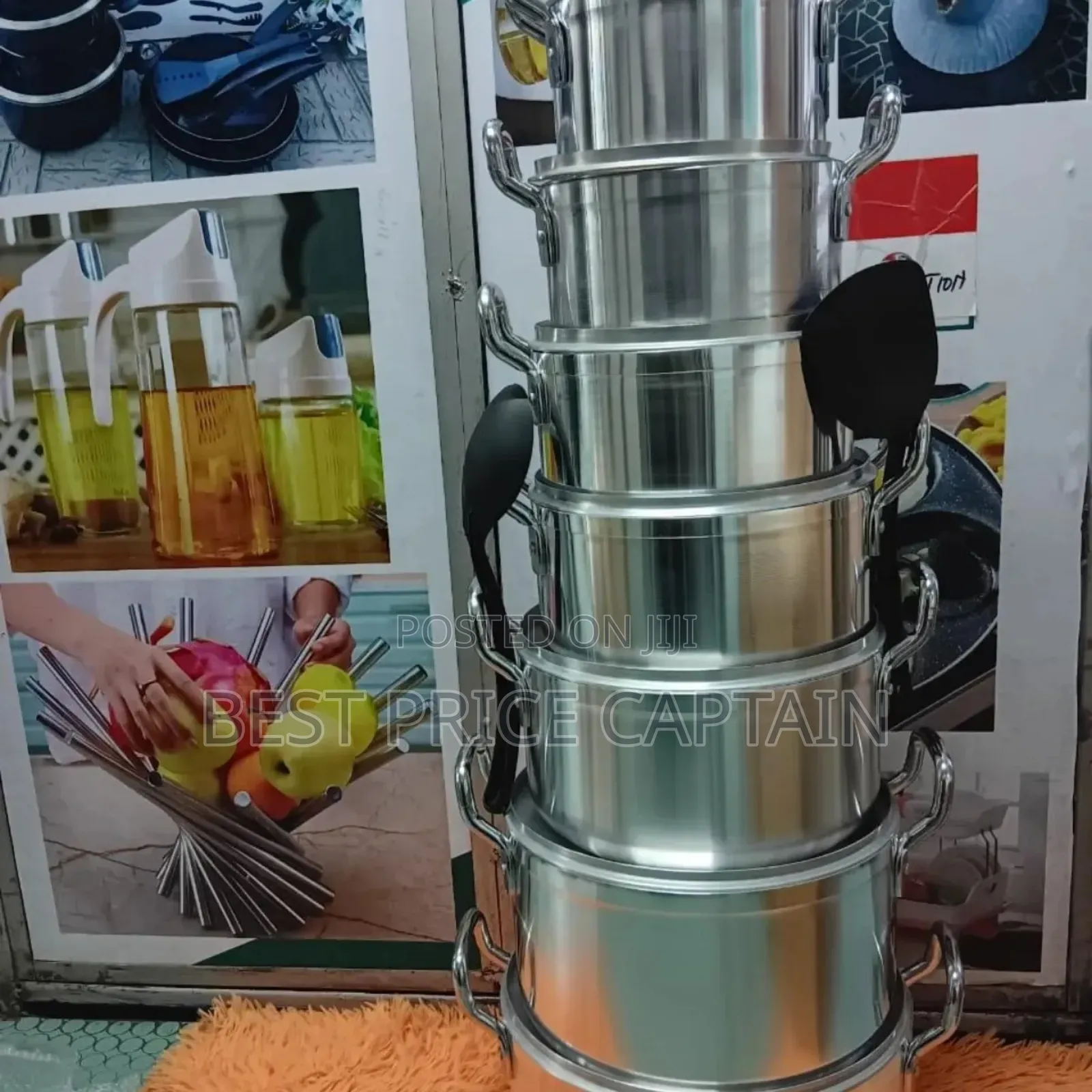 14-PCS Tonardo Stainless Steel Cooking Pot Set