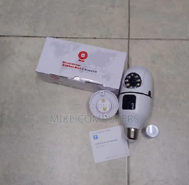 Wireless Indoor Bulb Camera Dual Lens Hd Night Vision Ip Camera
