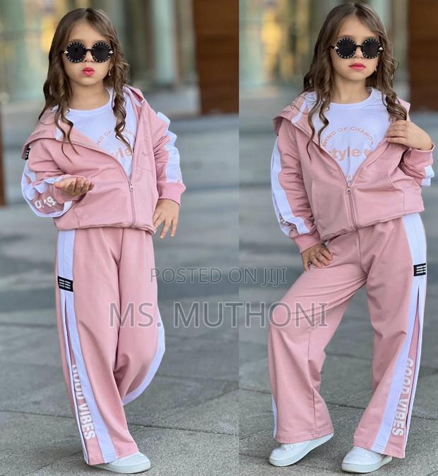 Girls 3 Pc Trucksuit Sets 5-14yrs - thumbnail 3