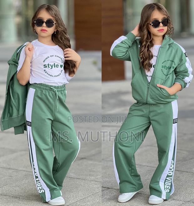 Girls 3 Pc Trucksuit Sets 5-14yrs - thumbnail 4