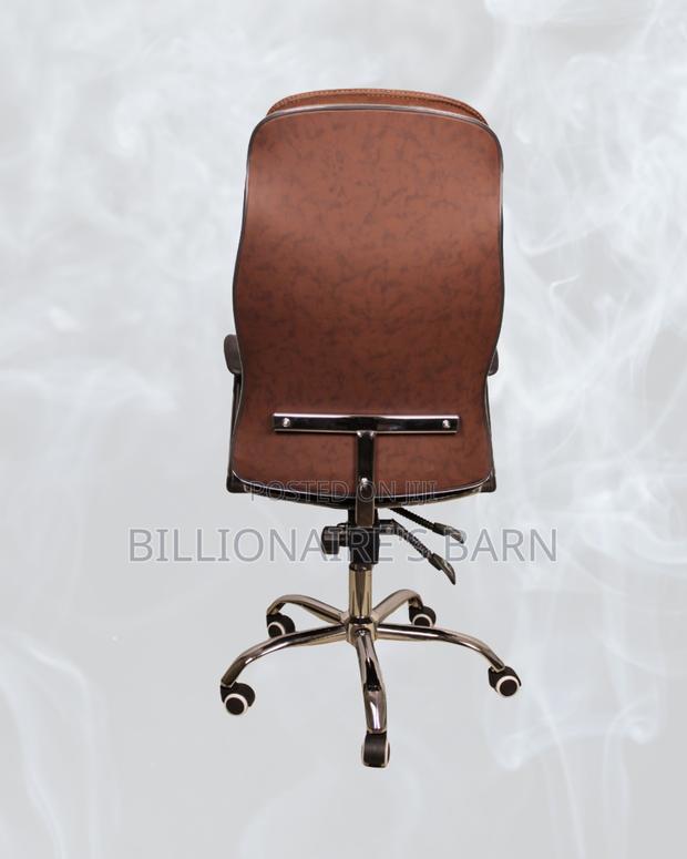 High-Back Ergonomic Executive Leather Chair | Steel Frame - thumbnail 3