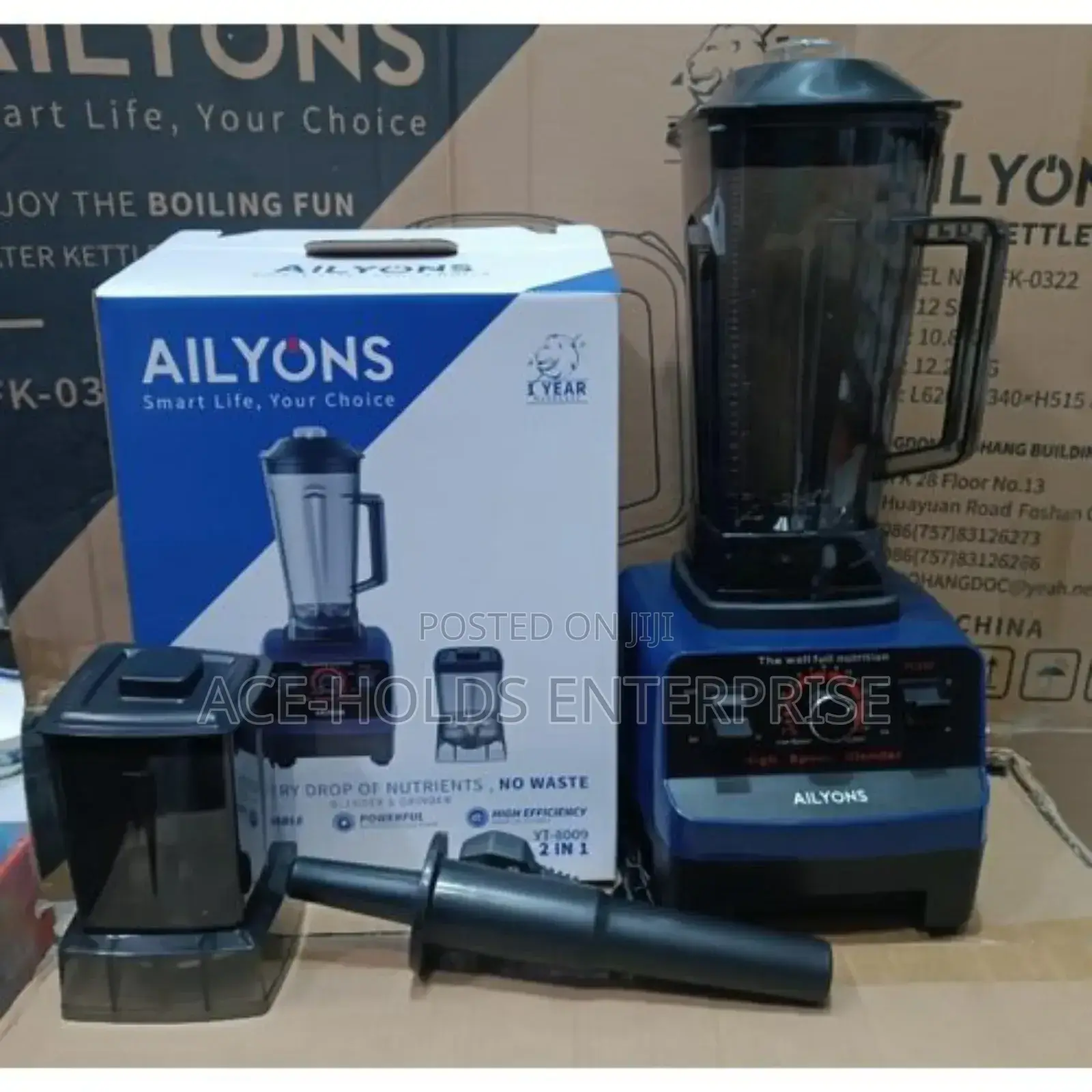 Ailyons 2 in 1 Commercial Blender Box Has 6 Pieces