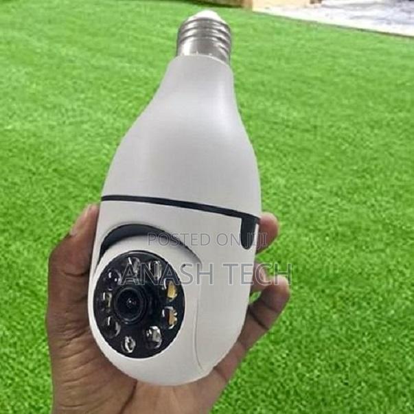 V380 New Single Lens Bulb Camera Inbuilt CCTV