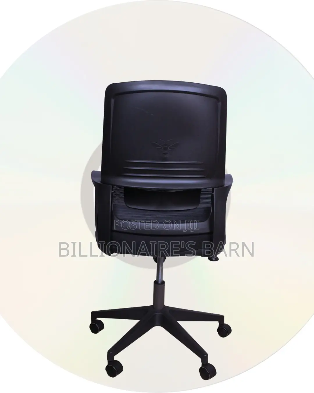 Black Ergonomic Mesh Office Chair | Space-saving Lumbar Support