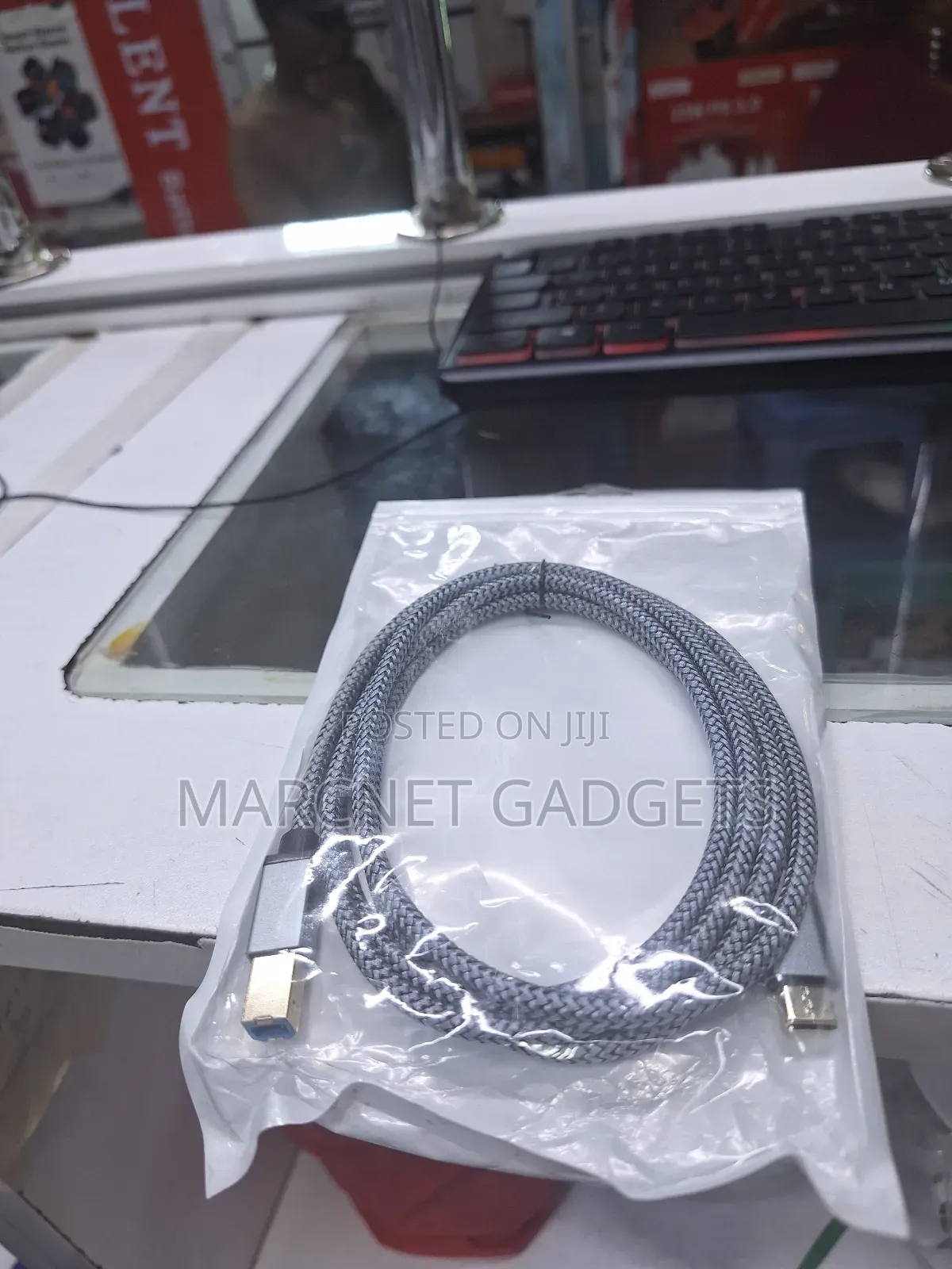 Usb Type C to Printer Cable Wooven 2m Long