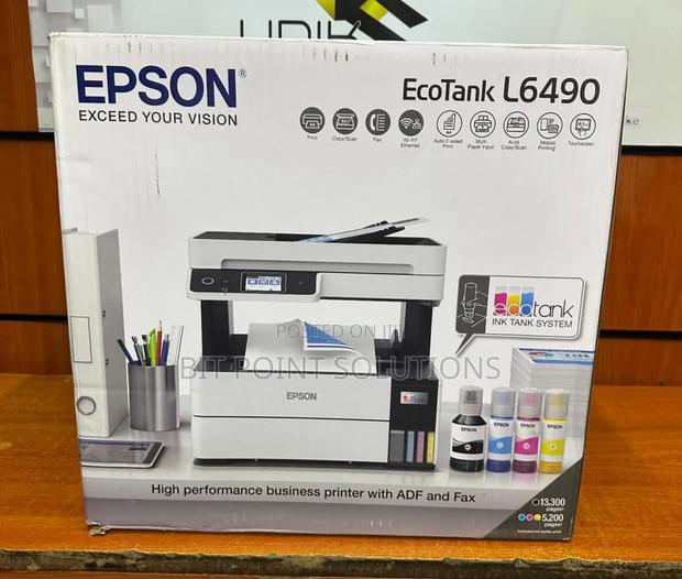 Epson L6490 Inkjet Printer A4 Print, Scan, Copy With Adf