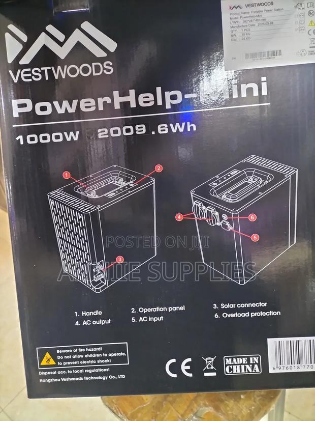 Vestwood 2kwh Lithium Home Office Backup Power Station - thumbnail 6
