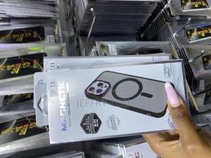 Grozh iPhone 11 Case Magnetic Compatible Black Translucent - thumbnail 2