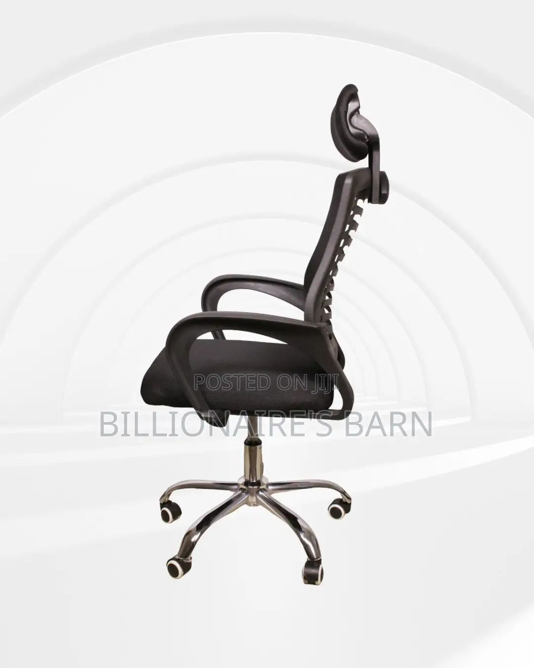 Heavy-Duty Secretarial Mesh Chair | Nylon Castors