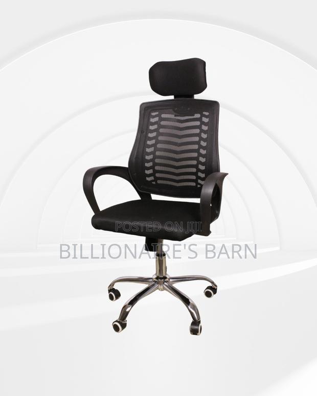 Heavy-Duty Secretarial Mesh Chair | Nylon Castors - thumbnail 2