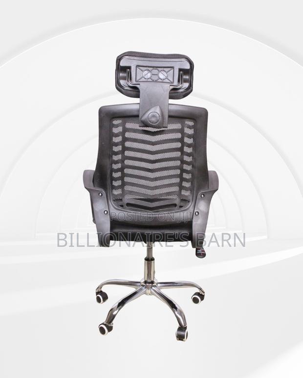 Heavy-Duty Secretarial Mesh Chair | Nylon Castors - thumbnail 3