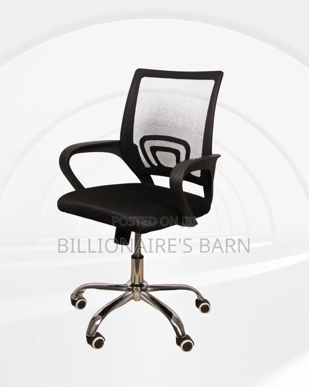 Sleek Secretarial Mesh Office Chair | Scratch-resistant Finish