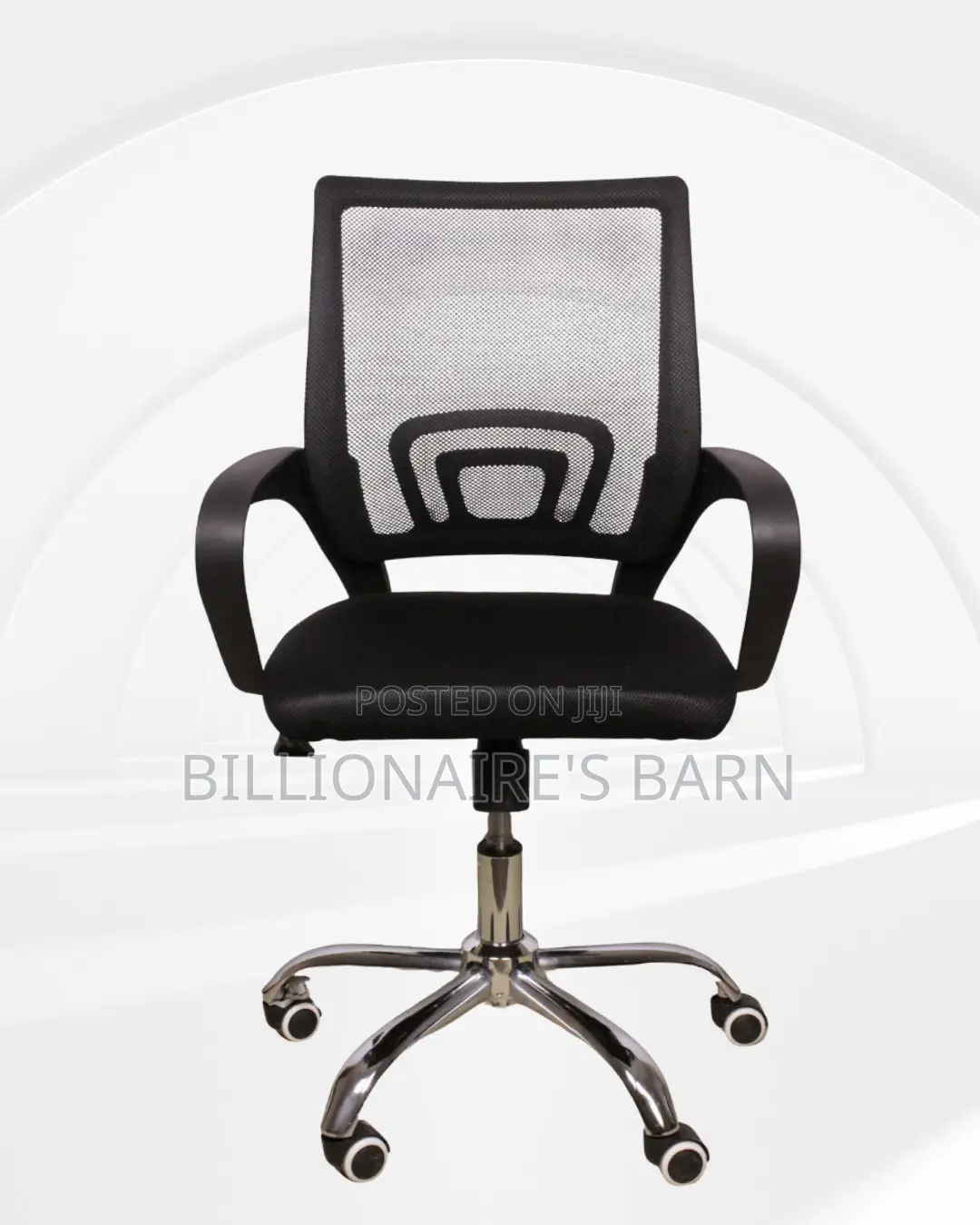 Sleek Secretarial Mesh Office Chair | Scratch-resistant Finish