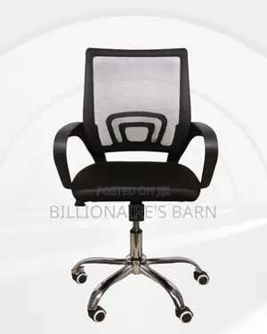 Sleek Secretarial Mesh Office Chair | Scratch-resistant Finish