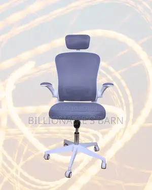 White Ergonomic Office Chair (High-Back) — Moving Fast