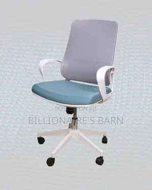 White Ergonomic Mesh Office Chair (Imported) — Fast Seller