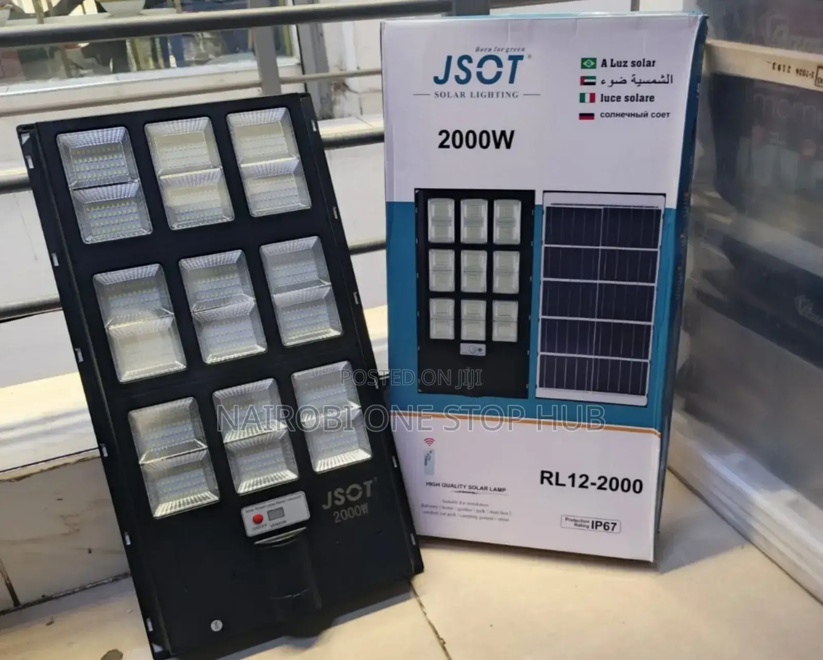 2000w Automatic Dusk to Dawn Sensor Jsot Solar Street Light