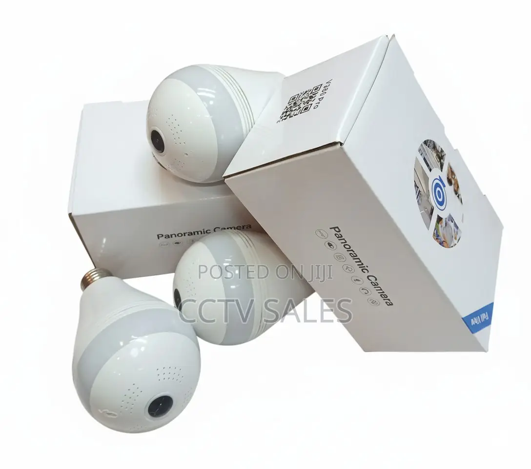 Wifi 360 Nanny Camera Two Way Audio Bulb Camera