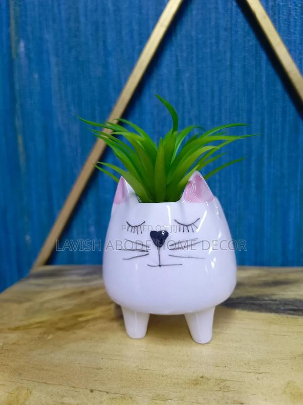 Ceramic Cat Succulent
