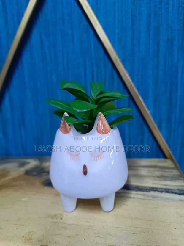 Ceramic Cat Succulent - thumbnail 2