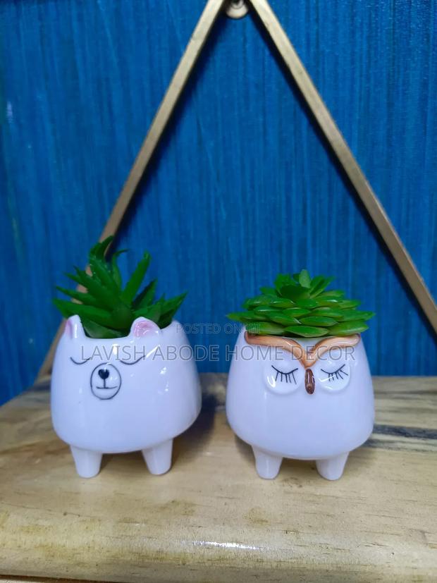 Ceramic Cat Succulent - thumbnail 3