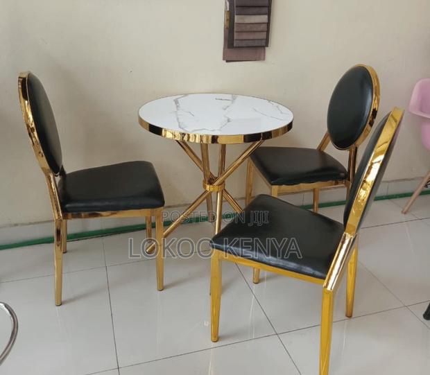 Dining Set : Round Foldable Dining Set With Chairs - main view