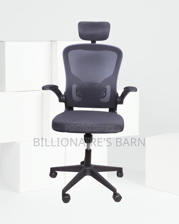 Grey Ergonomic Office Chair | Pro-Grade Steel Frame - thumbnail 3