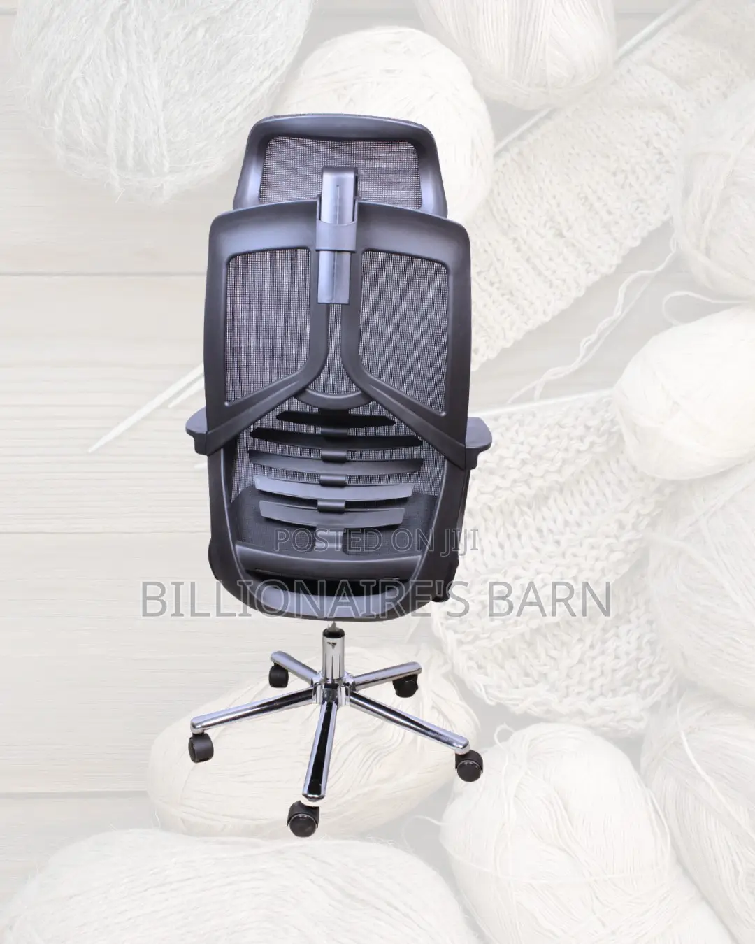 Modern High Back Mesh Office Chair | Nylon Castors