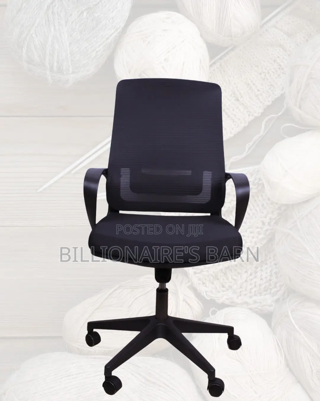 Black Ergonomic Mesh Office Chair | Sleek Tilt Lock Mechanism