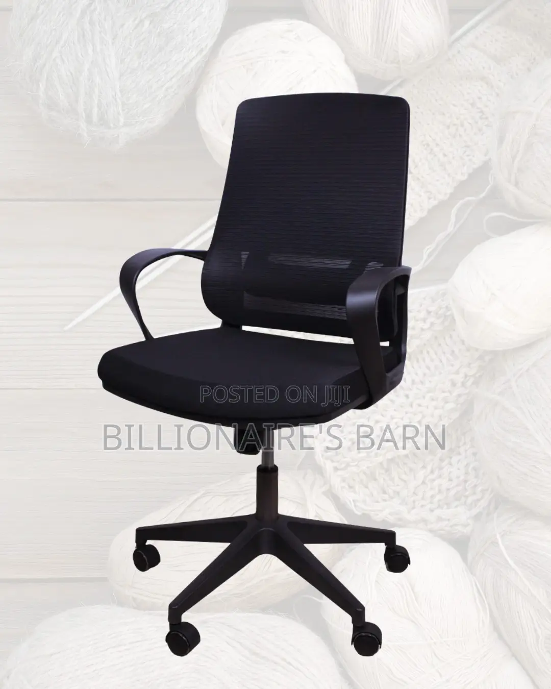 Black Ergonomic Mesh Office Chair | Sleek Tilt Lock Mechanism