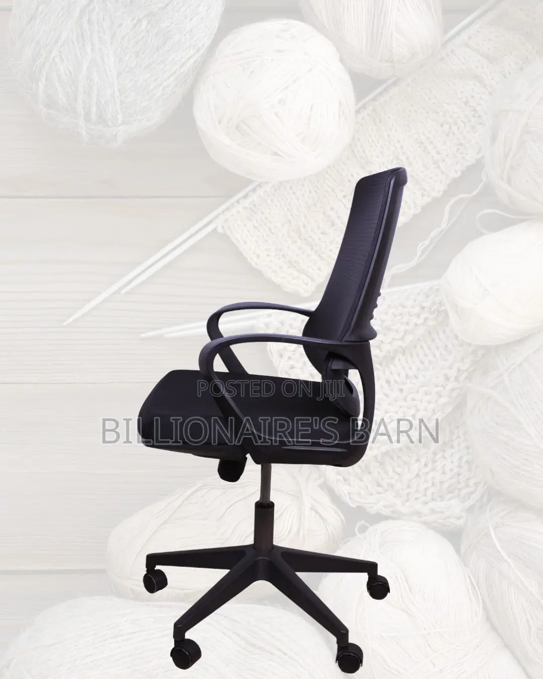 Black Ergonomic Mesh Office Chair | Sleek Tilt Lock Mechanism