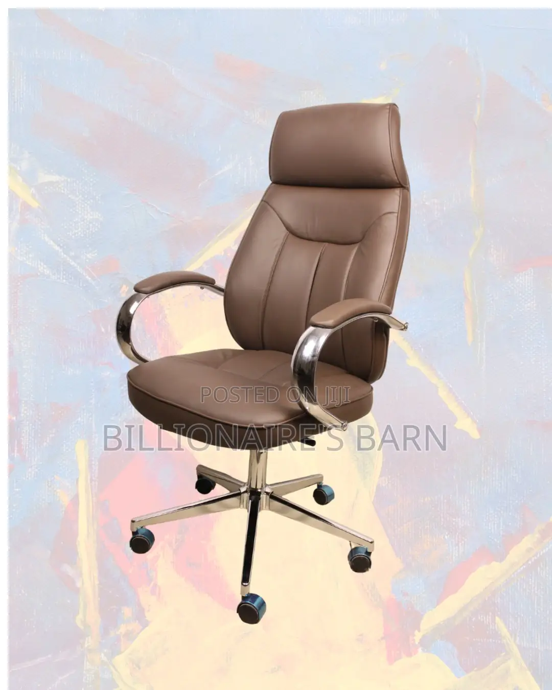 New Arrival Brown Executive Leather Office Chair — Easy to Clean