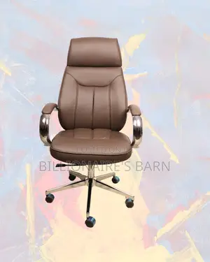 New Arrival Brown Executive Leather Office Chair — Easy to Clean