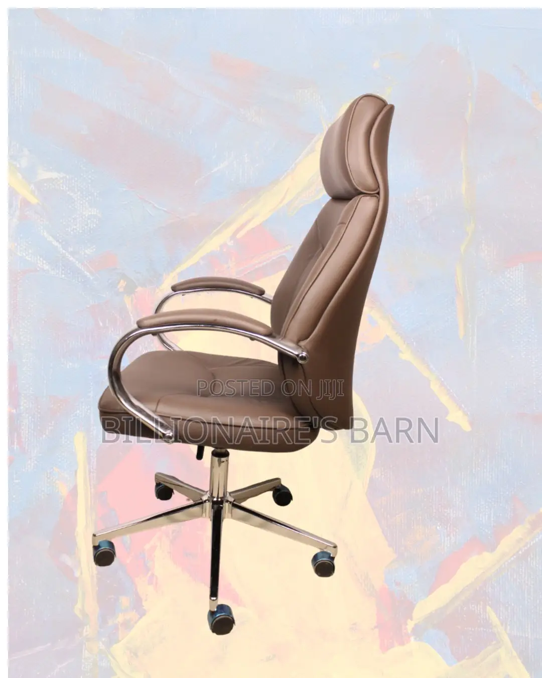 New Arrival Brown Executive Leather Office Chair — Easy to Clean