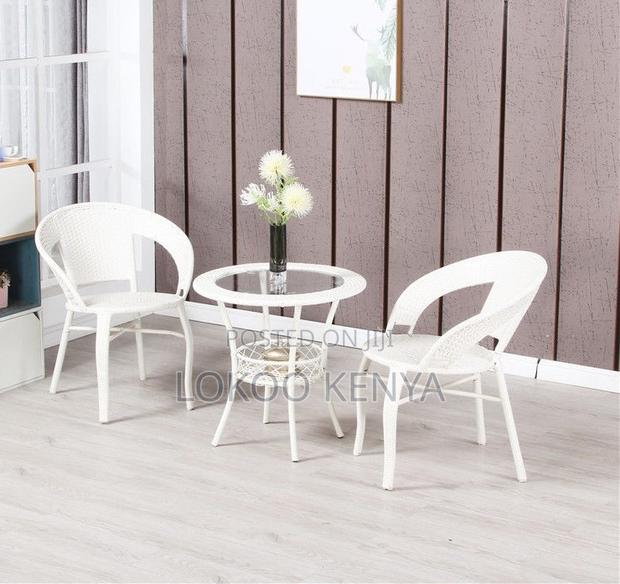 Dining Set : 2-Seater Balcony Outdoor Round Table - thumbnail 2
