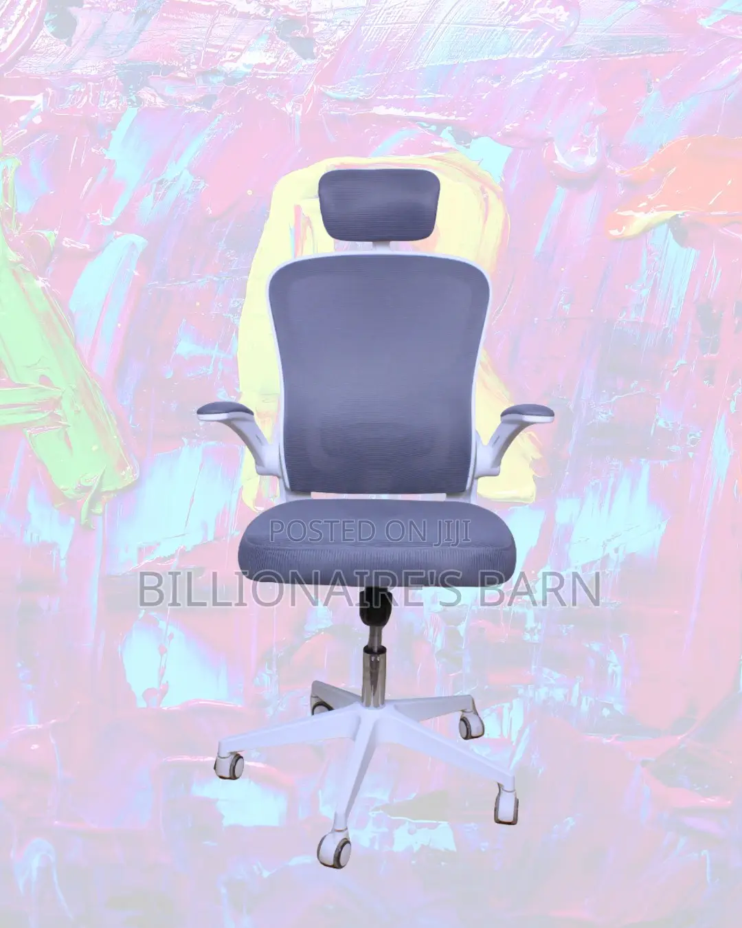 White Ergonomic Office Chair | Breathable Lumbar Support